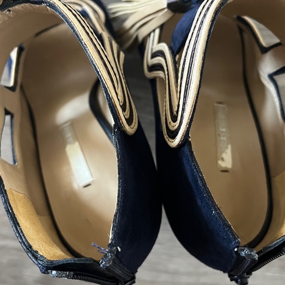 Nicholas Kirkwood Navy with cream trim and tassels platform heels- EUR 36 - Picture 13 of 13